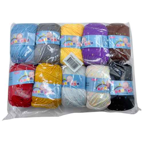 [G2688] Lana acrílica ovillo 50g 3.25mm, PACK x10