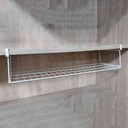 Organizador estante de metal, colgante, bajo estante, 2 colores