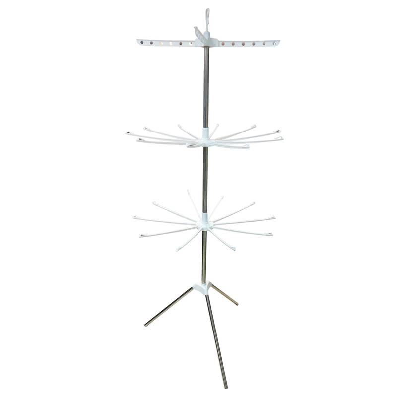 Tendedero de ropa de pie, vertical 3 niveles 24 palillos, en caja