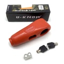 Tranca candado para moto o bicicleta con alarma, varios colores en caja