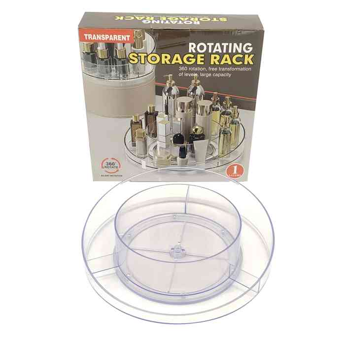 [G2735] Organizador de acrílico para cosméticos, giratorio, en caja
