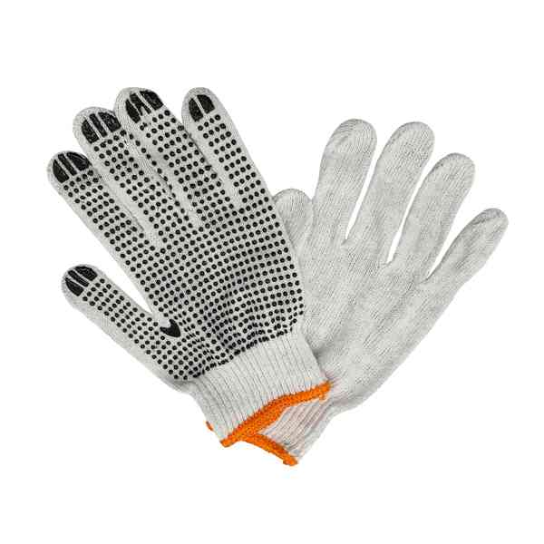 [G2768] Guantes de trabajo de algodón con antideslizante, PACKx12