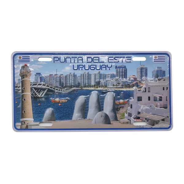 [G2785] Matrícula metal decorativa Uruguay