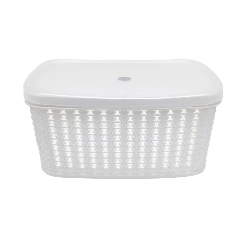 [G2825] Caja organizadora de plástico con tapa, varios colores de tapa