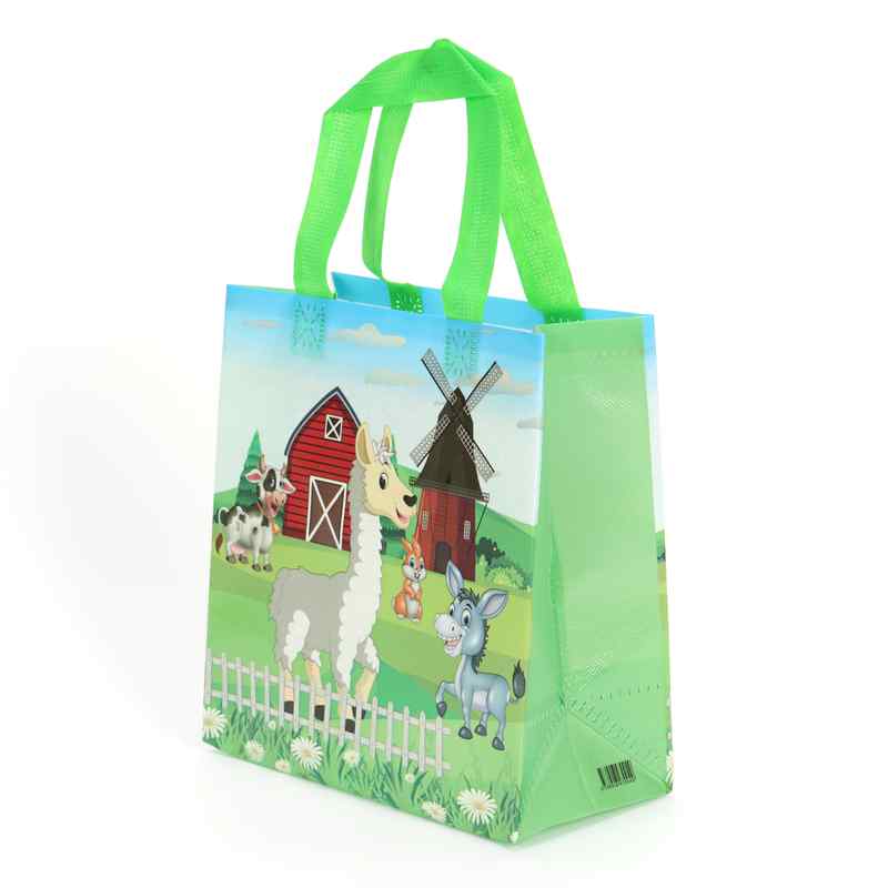 Bolsa de regalo chica PVC infantil, PACK x12, varios diseños granja