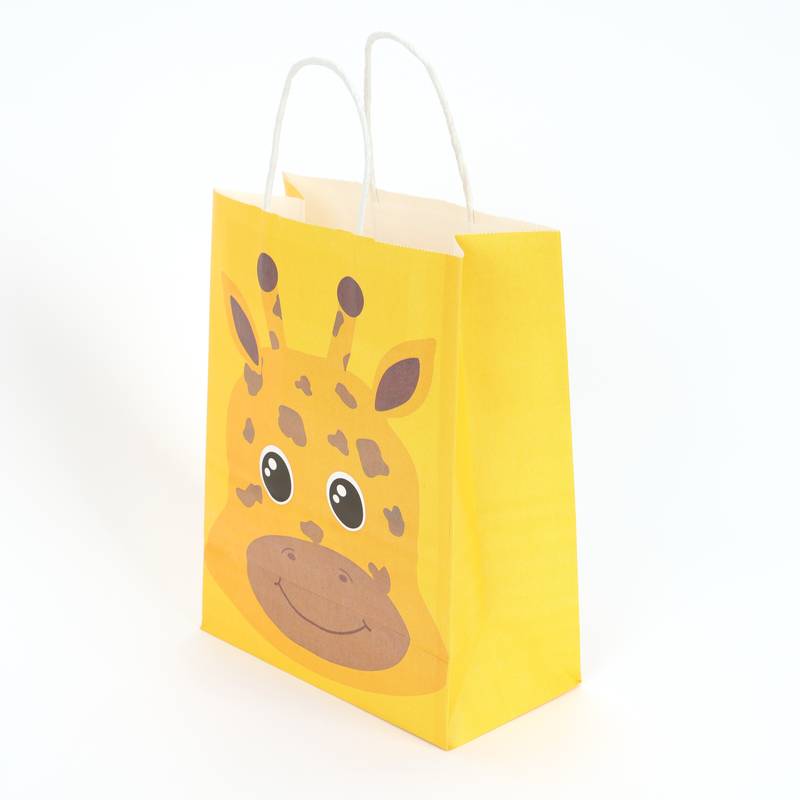 [G2886] Bolsa de regalo infantil mediana PACK x12, varios diseños animales