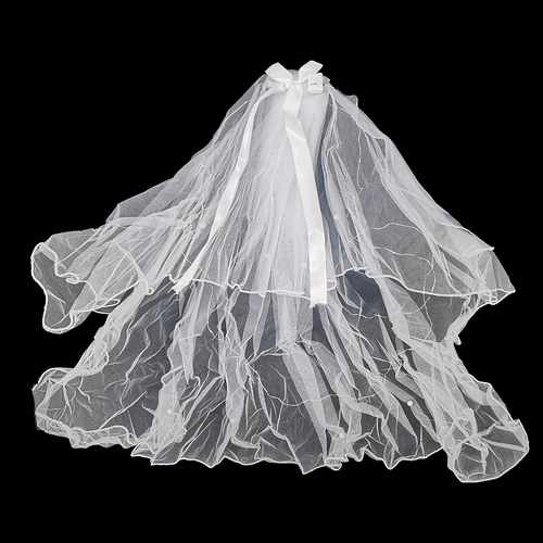 Disfraz velo de novia blanco con luces, en bolsa