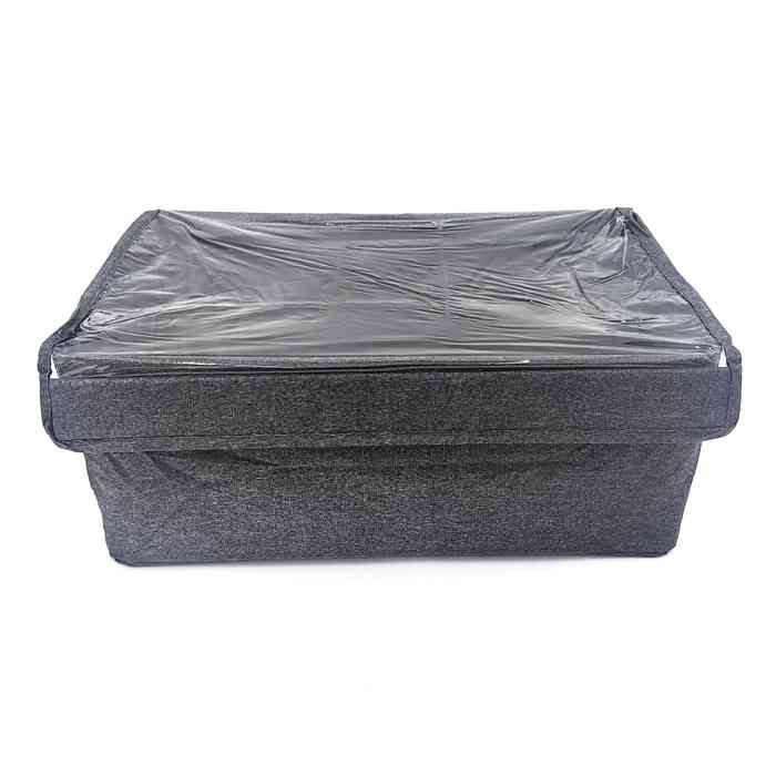 [G3042] Caja organizadora de TNT plegable con visor superior, en bolsa, varios colores