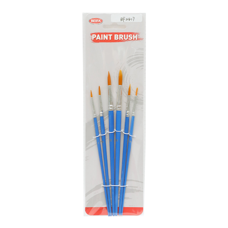 Pincel de plástico y nylon x6, en bolsa, BEIFA