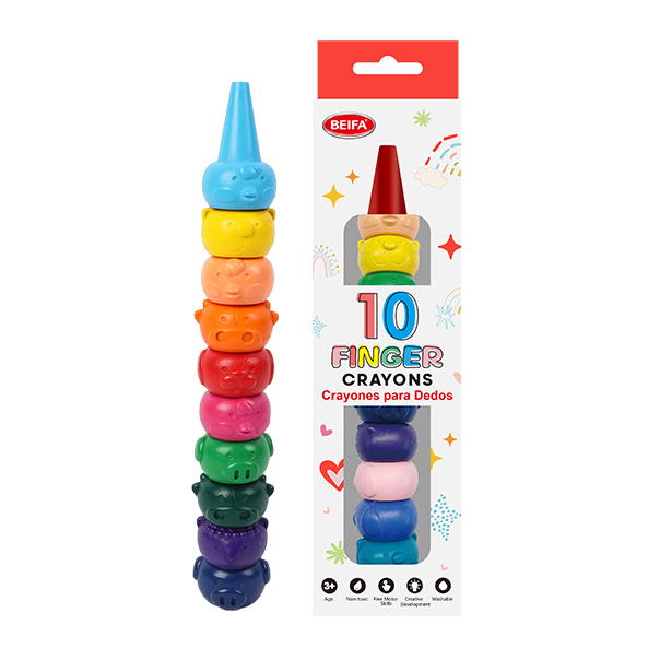 Crayolas encastrables 10en1, en caja BEIFA