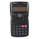 Calculadora científica, 10+2 dígitos, 240 funciones, doble display, con tapa, en caja