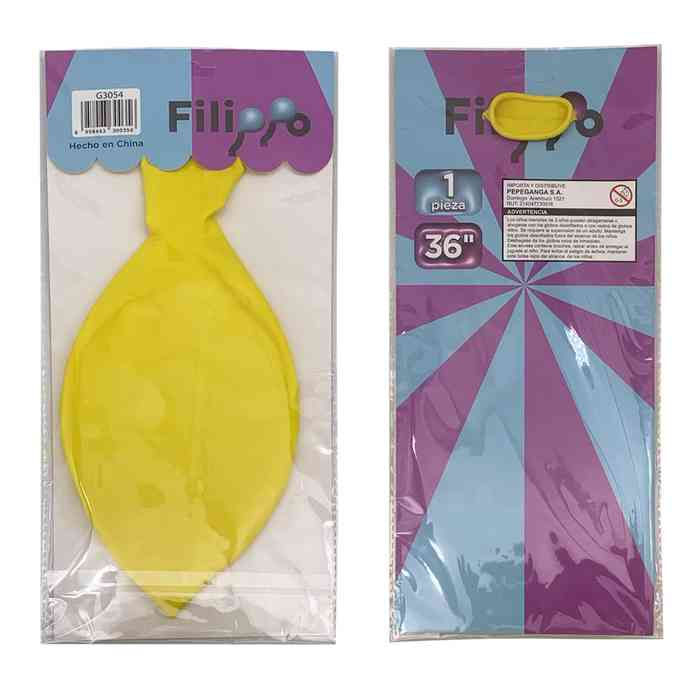 Globo FILIPPO 36" piñata, en bolsa, varios colores