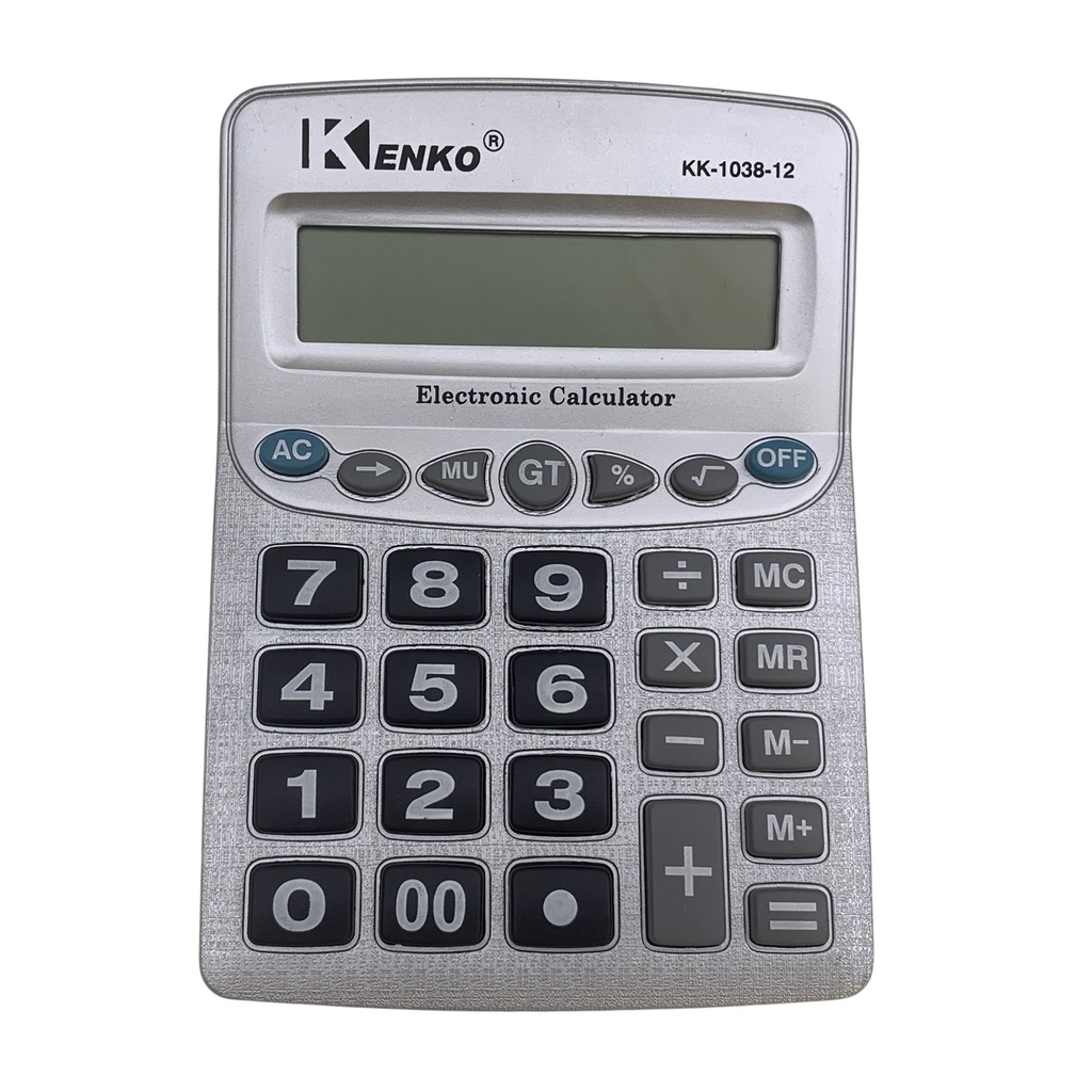 [E3320] Calculadora de mesa, 12 dígitos, 1AA, Kenko, en caja