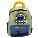 Mochila infantil, 2 bolsillos frontales y 2 bolsillos laterales, varios colores