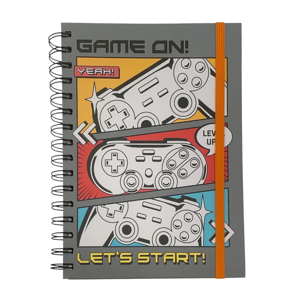 Libreta con espiral 100 hojas, varios diseños