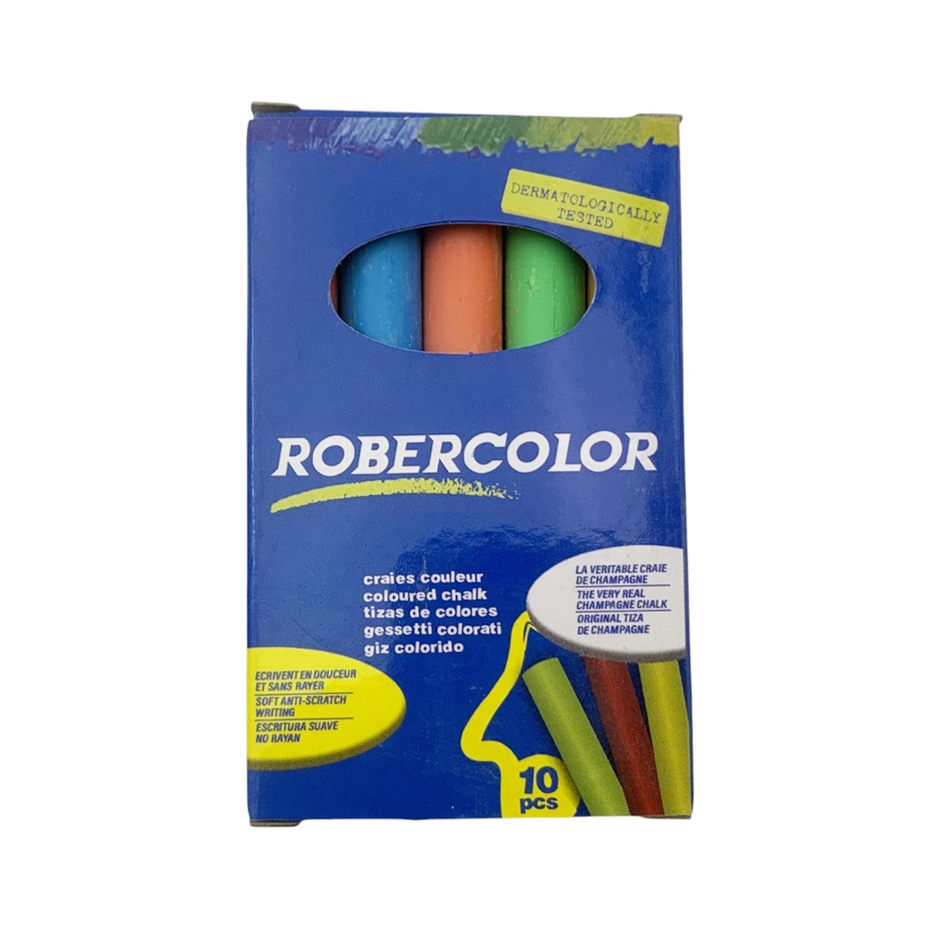 [E3759] Tiza de colores fina x10, en caja