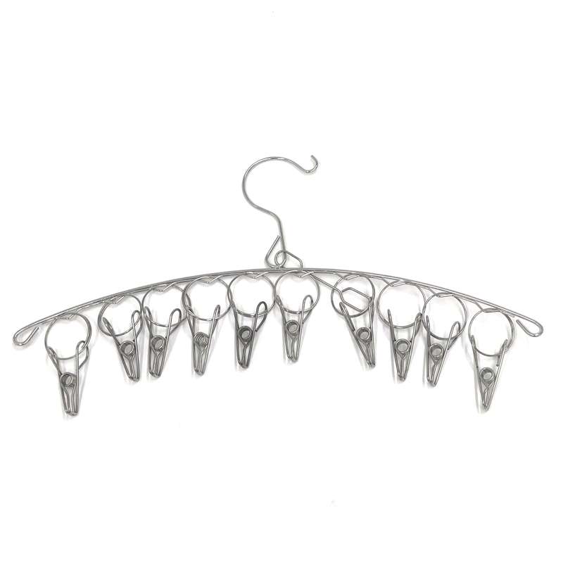 [G3070] Tendedero colgante de metal percha con 10 palillos