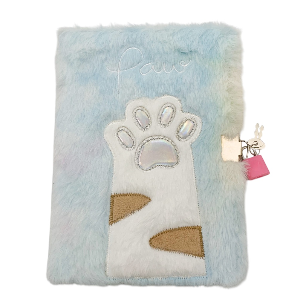 Libreta tapa peluche, 80 hojas, varios diseños