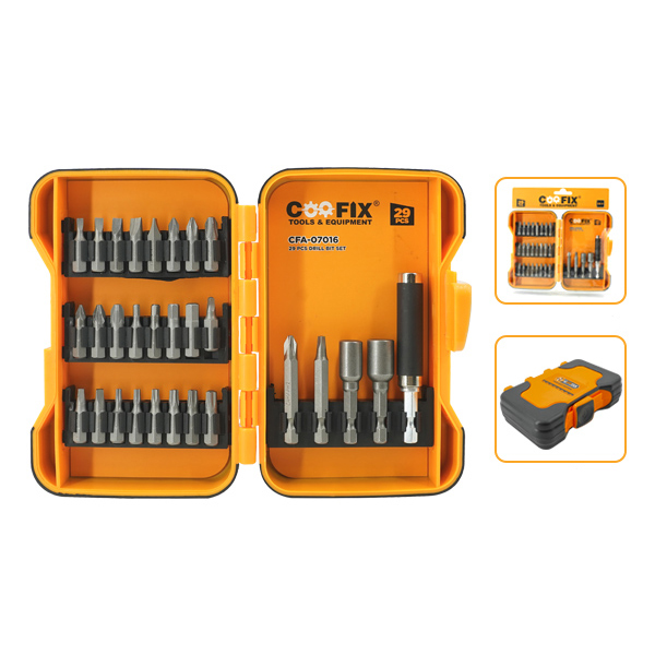 Cabezales para destornillador x29, en estuche de plástico, COOFIX