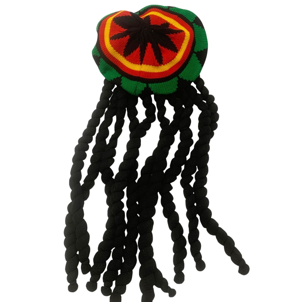 [G3903] Peluca pelo largo rastas, con gorro
