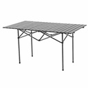 Mesa enrollable rectangular de aluminio pintado plegable, portátil, en bolsa varios colores