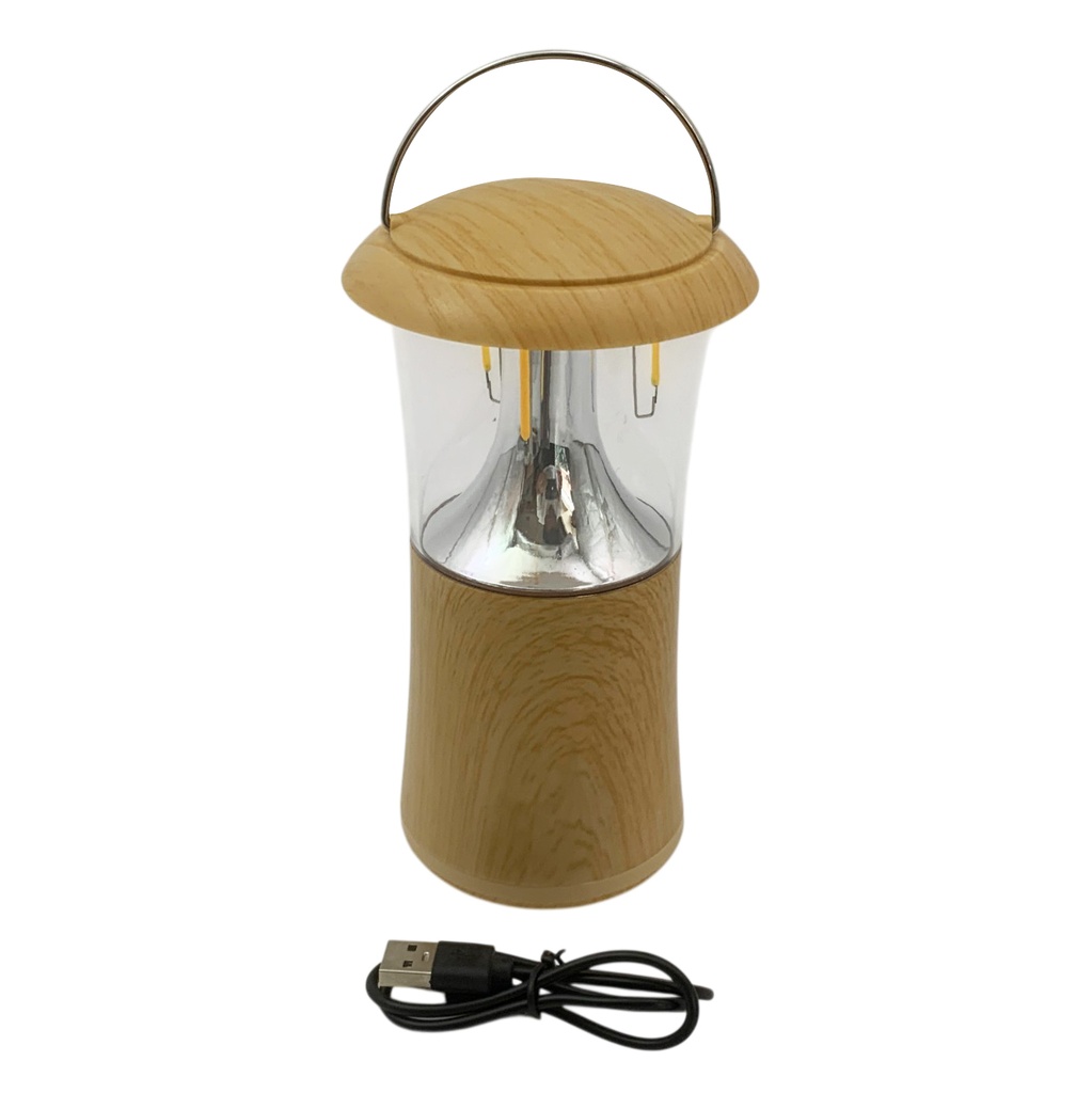 Farol de camping, 12 led recargable USB, en caja