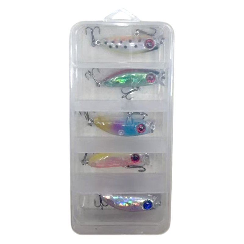 [G3968] Señuelo para pesca, 5 piezas, en caja