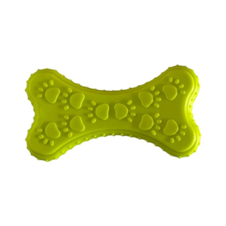 [G3984] Juguete para mascota hueso de goma, en cartón, varios colores