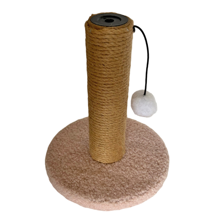 Juguete para gatos rascador con pompón