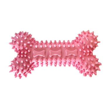[G3993] Juguete para mascota hueso de goma, en cartón, varios colores