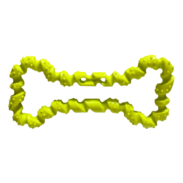 [G3995] Juguete para mascota, hueso de goma, en cartón, varios colores
