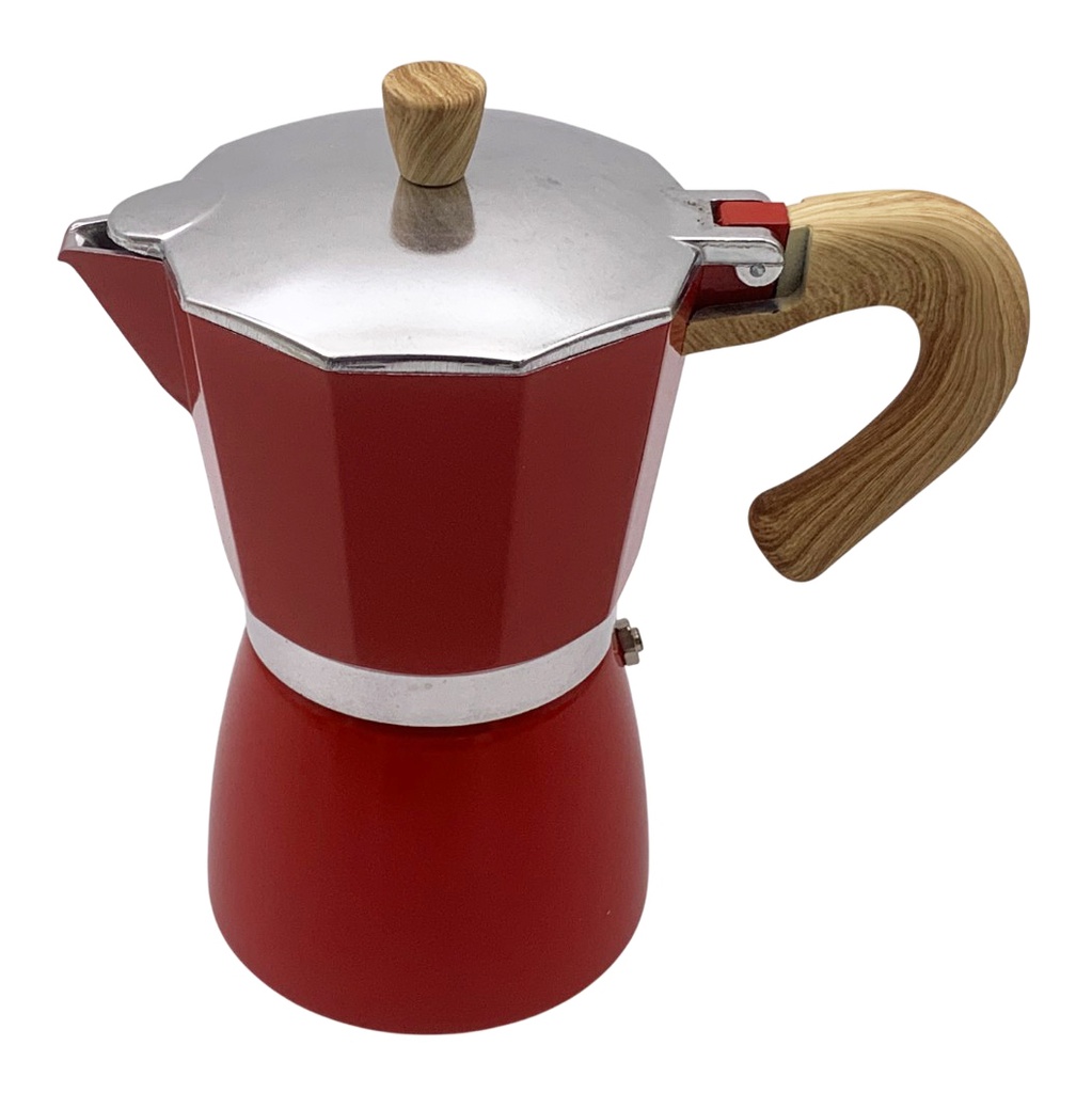 [HA5373] Cafetera de aluminio, expresso, 300ml, 6 tazas, en caja, varios colores