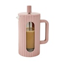 Cafetera prensa francesa de vidrio, acero inoxidable y plástico, 350ml, en caja, varios colores