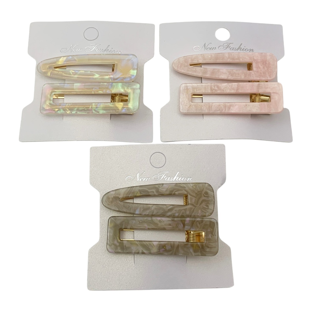 [HC2069] Broche para pelo x2, PACK x12, varios colores