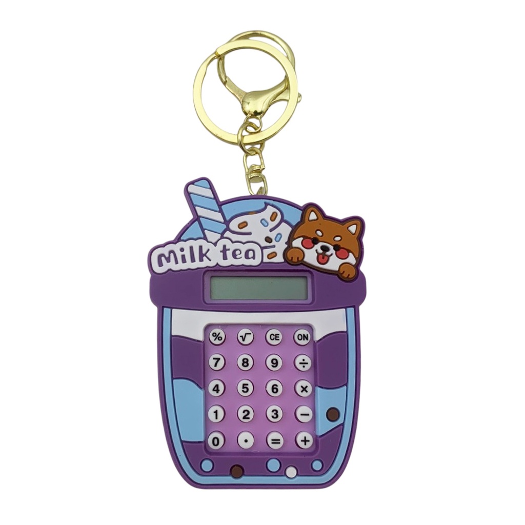 [HC2082] Llavero calculadora con aplique, en bolsa, varios colores