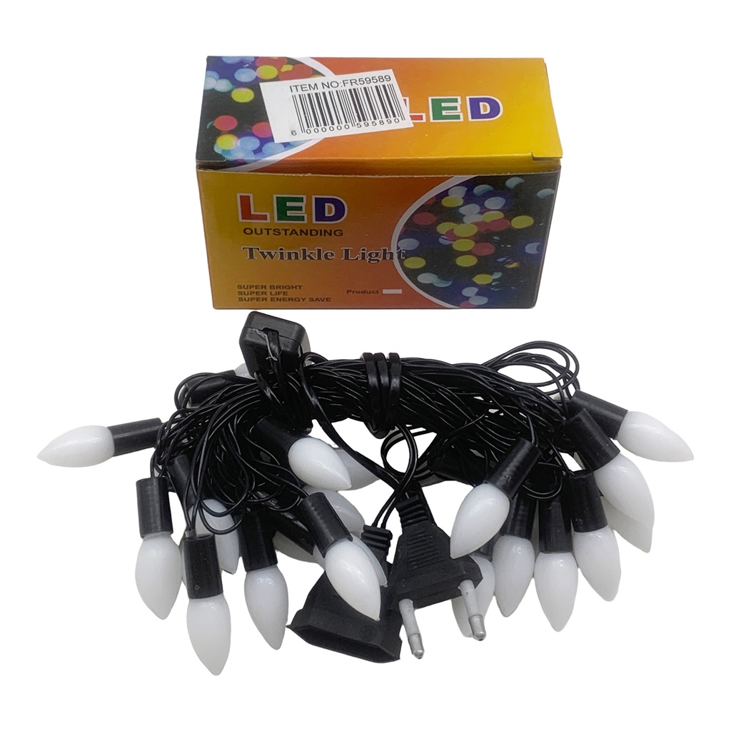 [HE1832] Luces led x28, lámparas de colores, extensible en caja