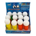 Linterna 1 led, de plástico, 3AAA para colgar, CAJAx12
