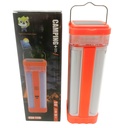 Linterna led, recargable USB y solar, valiza y tubos, varios colores