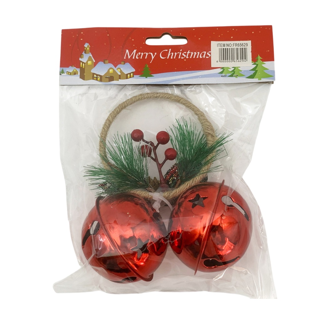 Adorno navideño con cascabeles, en bolsa