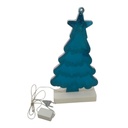 Árbol navideño de acrílico, lámpara 3D con luz led, efecto espejo infinito, 220v