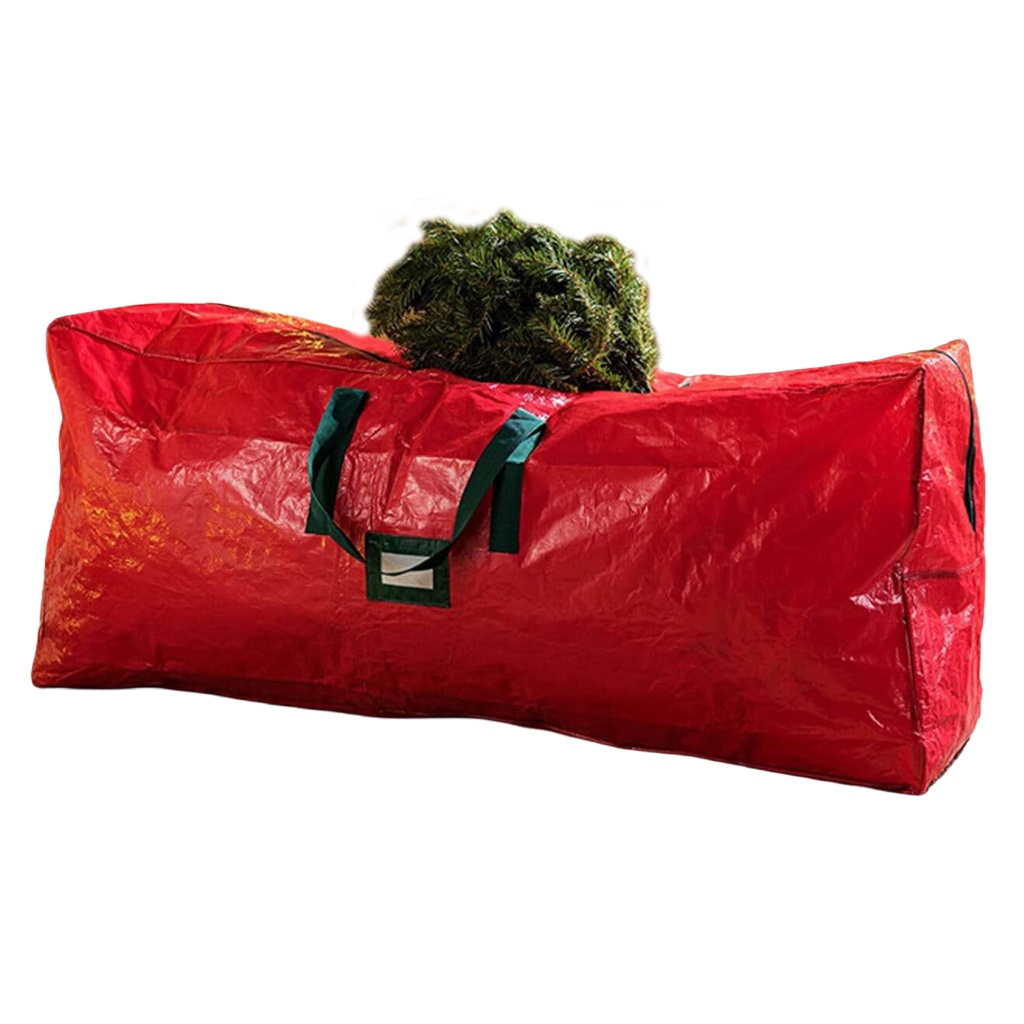 Bolsa para almacenamiento de árbol navideño, de plastillera, con cierre