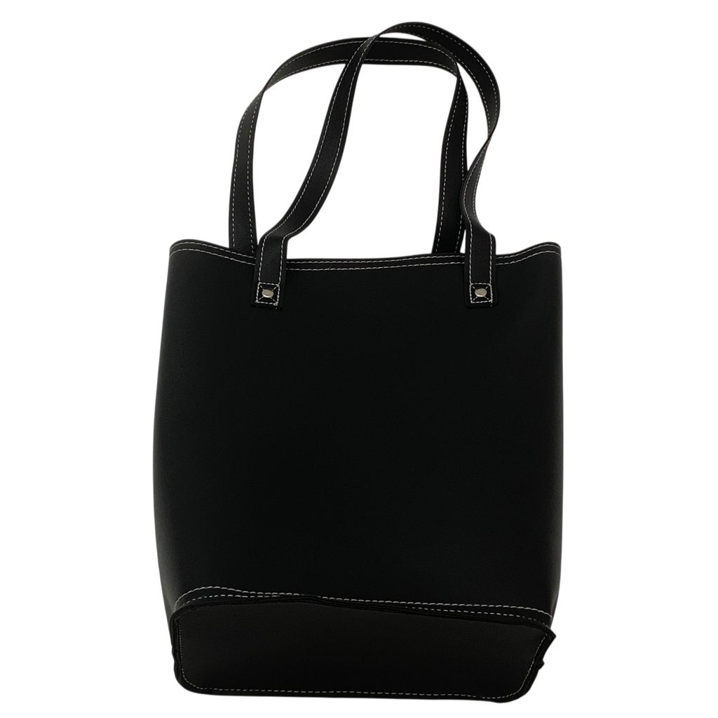 [HW1305] Bolso matera, de PU, NEGRO