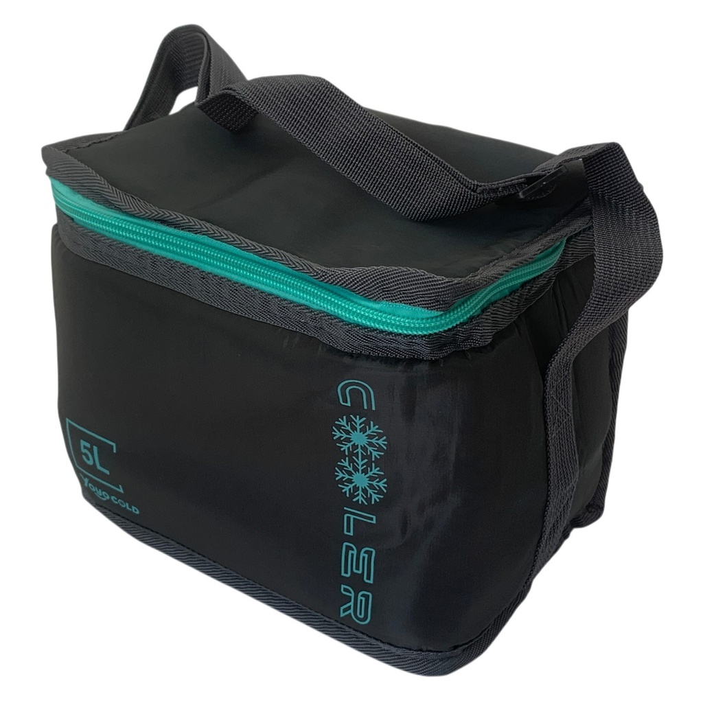 [HW1306] Conservadora bolsa lunchera, interior con aislante térmico, con cierre, 5L