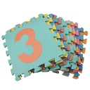 Alfombra de goma EVA x10, diseño NUMEROS