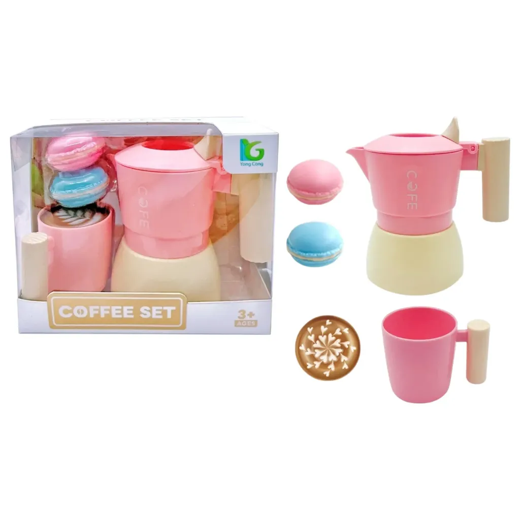 [JA2793] Electrodoméstico cafetera de plástico con accesorios, en caja
