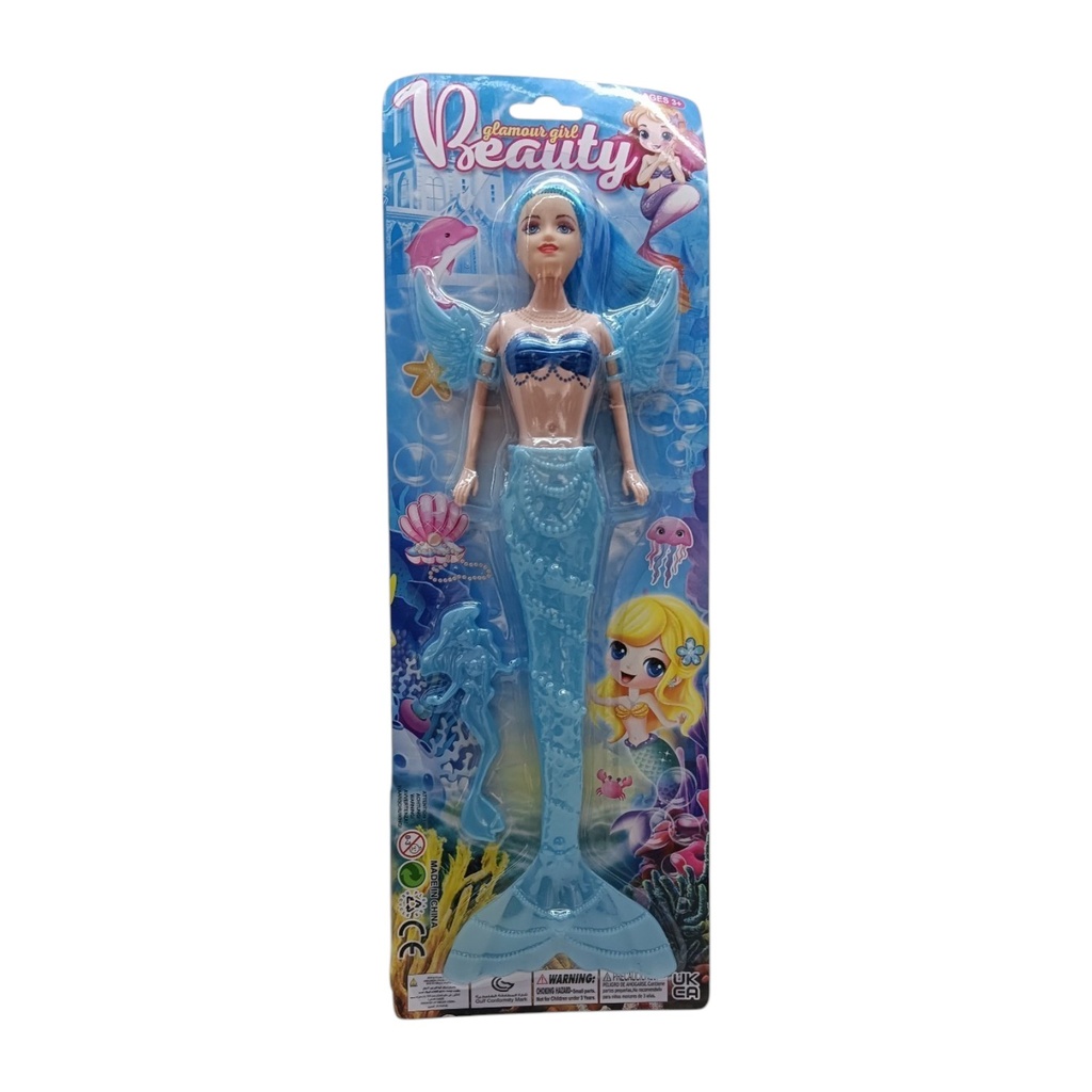 [JA2802] Muñeca sirena, en blister, varios colores