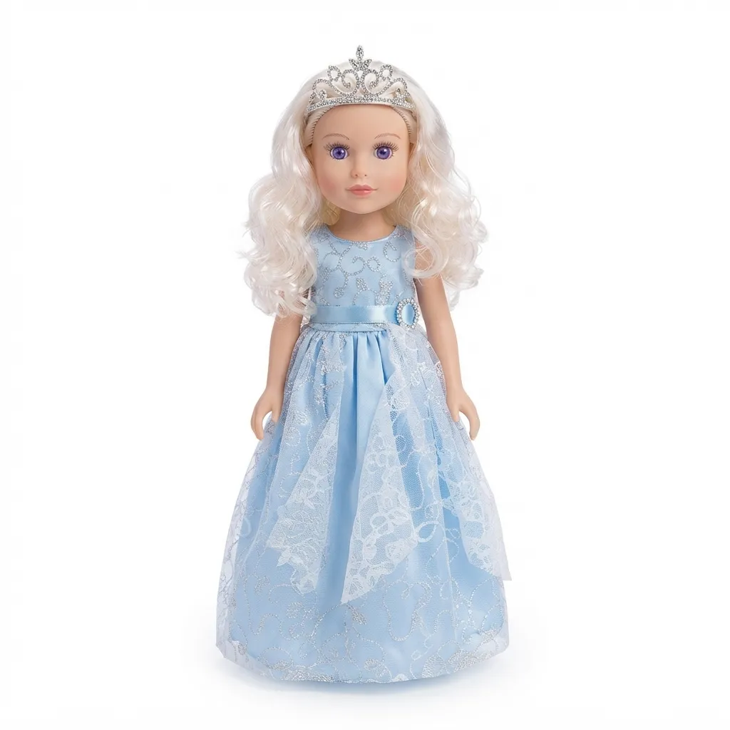 [JA2811] Muñeca grande con corona, en caja