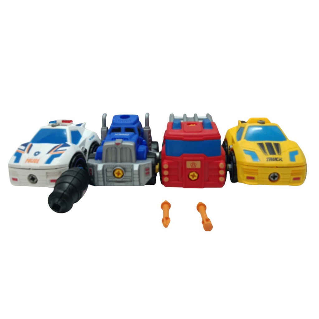 [JO5799] Vehículos para armar x4, en bolsa