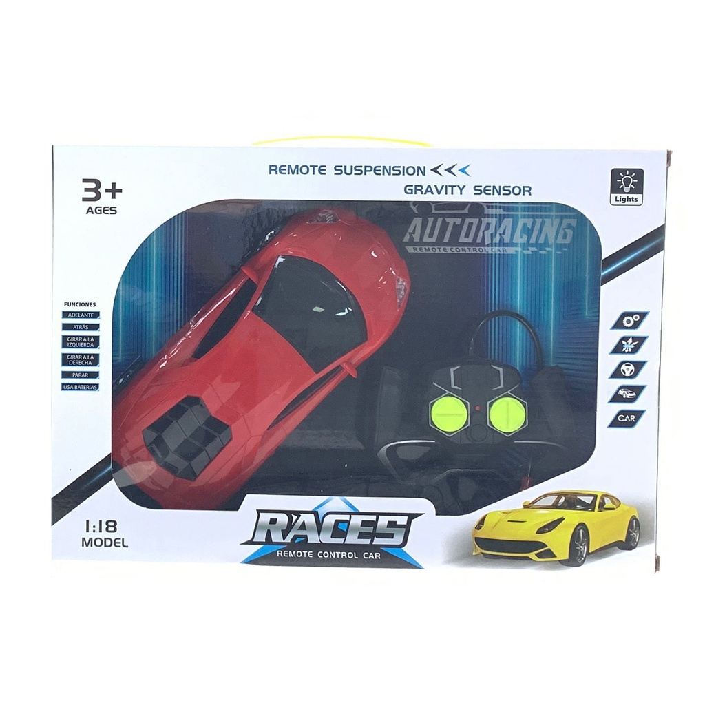 [JO5812] Auto con control remoto, en caja, varios colores