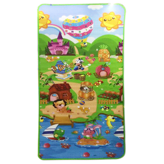 [JU3829] Alfombra de PVC chica, doble faz, varios diseños infantiles